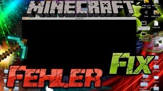 Minecraft 1.10 Fehler / Black Screen reparieren! - FIX - Mac + Windows Deutsch German Tutorial