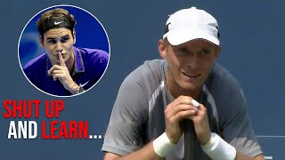 The Day Roger Federer Turned a Tennis Match Into An ART Lesson (Schooling His Opponent)