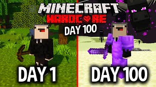 I Survived 100 Days in HARDCORE Minecraft.. Here's What Happened
