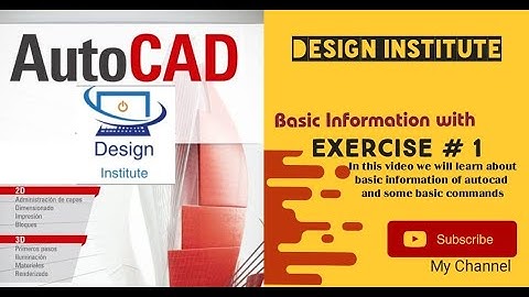 AutoCad Exercise # 1.Trim, Mirror, Copy, Line, Rectangle and circle)