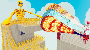 100x GOLDEN SKELETON + 2x GIANT vs 3x EVERY GOD - Totally Accurate Battle Simulator TABS