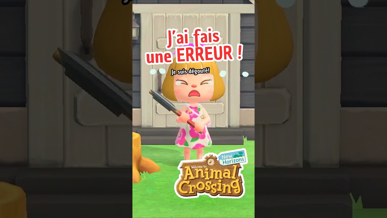 J'AI CASSÉ MA PARTIE ANIMAL CROSSING #acnh #animalcrossing #shortsfeed #animalcrossingnewhorizons