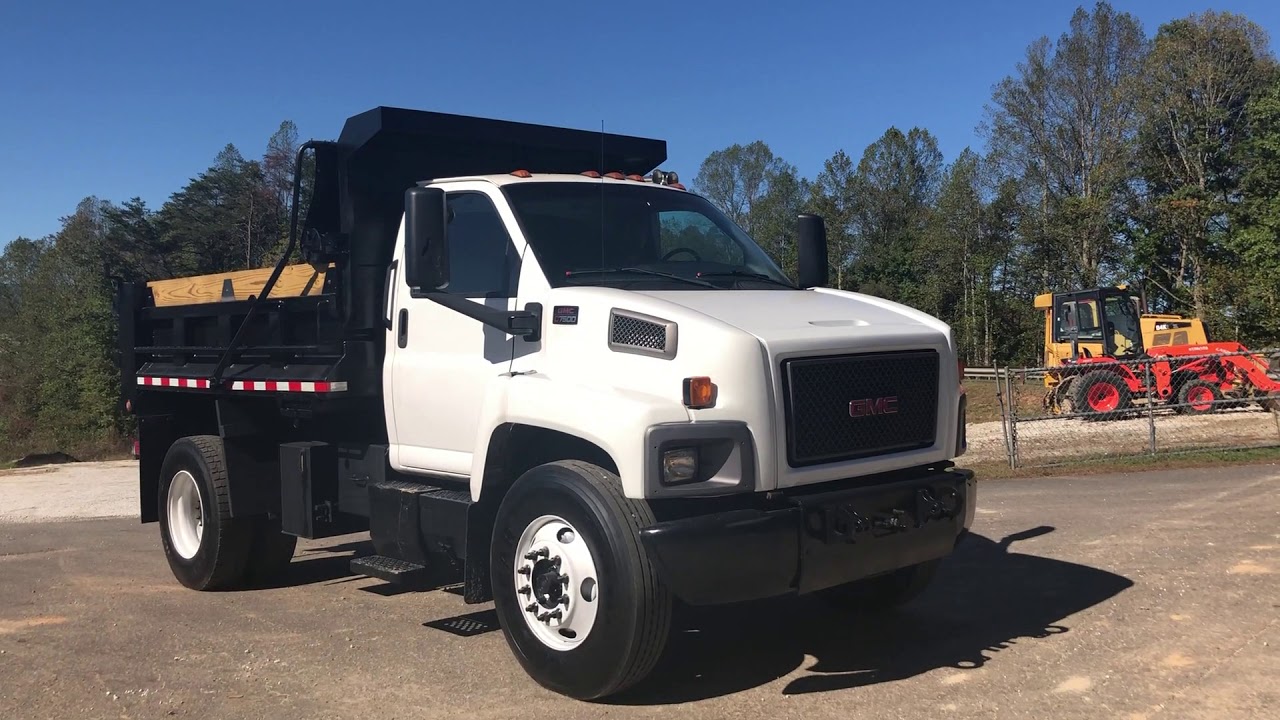 2008 GMC C7500 Single Axle Dump Truck For Sale - YouTube