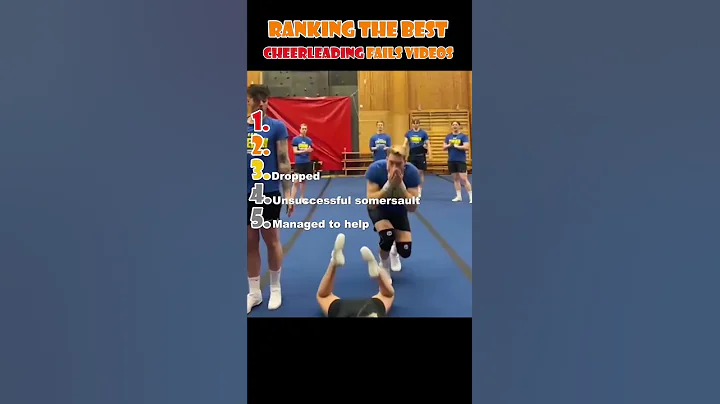 RANKING THE BEST CHEERLEADING FAILS VIDEOS #viral #shorts #ranked #cheerleader #youtubeshorts