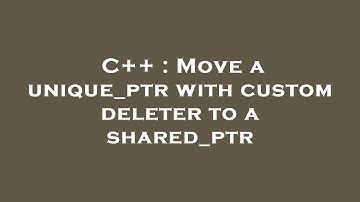 C++ : Move a unique_ptr with custom deleter to a shared_ptr