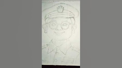 Netaji Subhash Chandra Bose Cartoon Kid Pencil drawing! ✏️🖌️#art #shorts #viral #independenceday