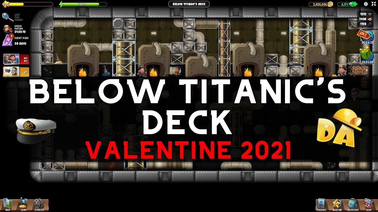 Below Titanic's Deck | #5 Valentine 2021 (PC) (2021) | Diggy's Adventure