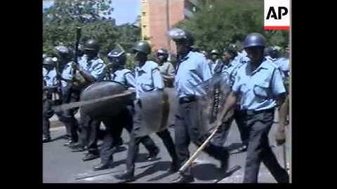Police fire tear gas at protesting students