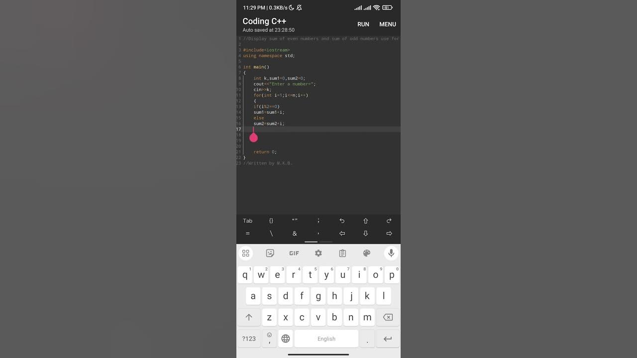 Lecture #10.3 Display sum of even and odd number using for loop. - YouTube