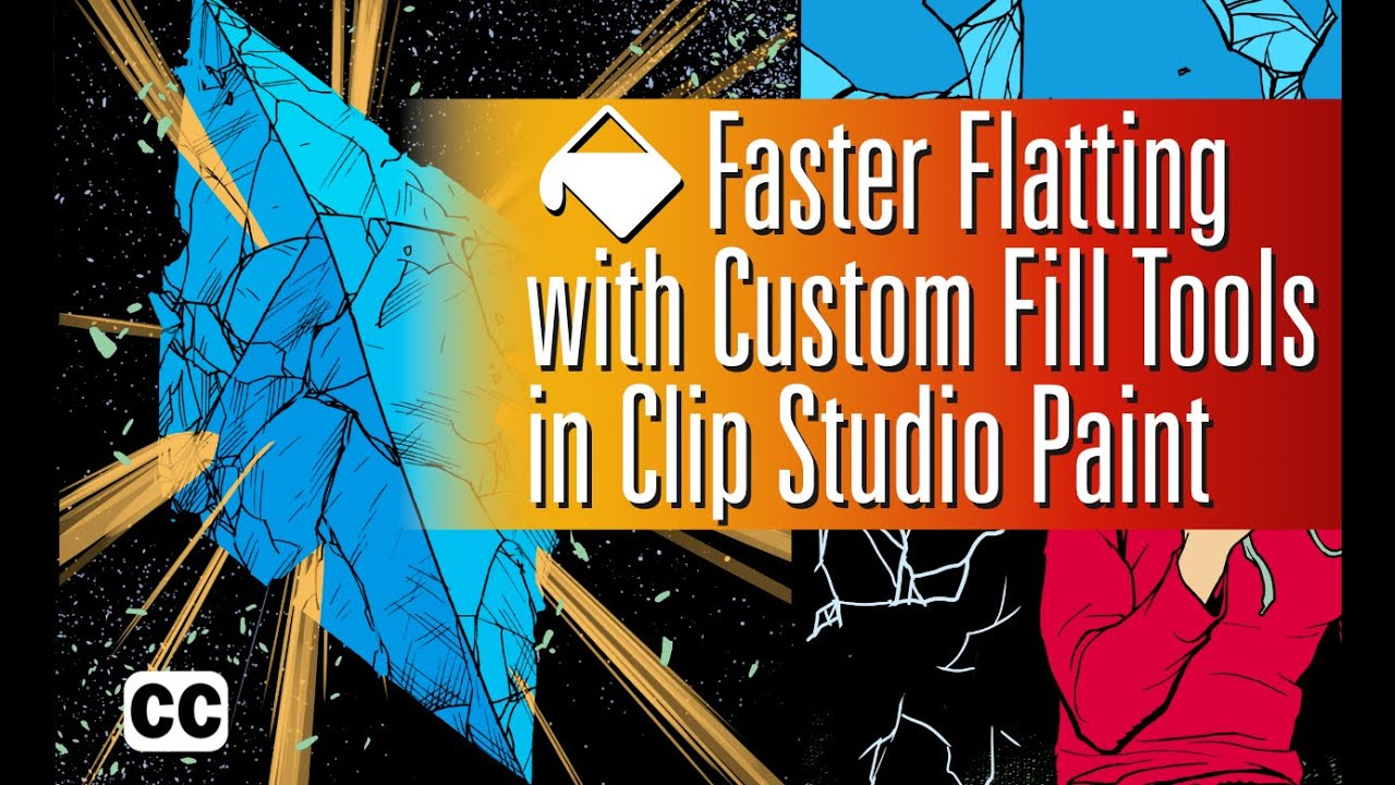Faster Flatting with Custom Fill Tools in Clip Studio Paint - YouTube