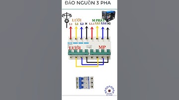 cách đấu cầu dao chuyển nguồn 3 pha giữa điện lưới và máy phát điện