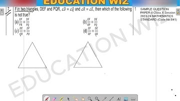 If in two triangles, DEF and PQR, ∠𝐷 = ∠𝑄 and ∠𝑅 = ∠𝐸, then which of the following is not true?