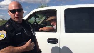 Parker gets pulled over