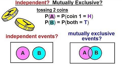 Statistics: Ch 4 Probability in Statistics (40 of 74) Independent? Mutually Exclusive?