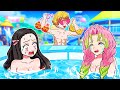【鬼滅の刃漫画】😆 善逸がプールで美少女たちをからかってる！？🏊‍♂️💛💖【鬼滅の刃】Paper Kimetsu No Yaiba