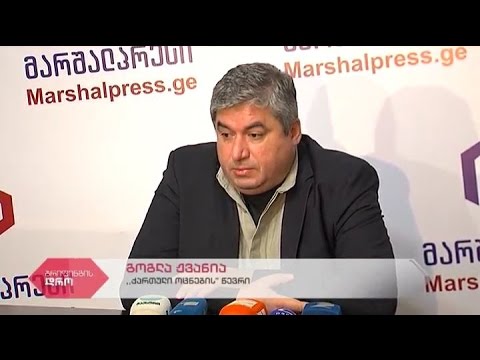\"ქართული ოცნების\" წევრის გოგლა ჟვანიას პრესკონფერენცია
