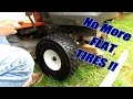 Install Flat Free Tires on Husqvarna Yard Tractor