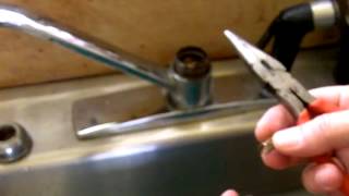 How To fix a leaky kitchen faucet that has a ball stem