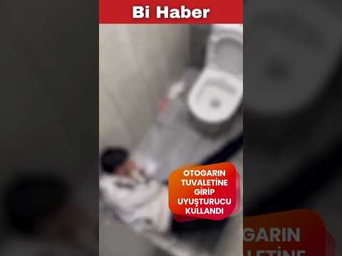 Otogarın tuvaletine girip uyuşturucu kullandı. #uyuşturucumadde #esenlerotogarı