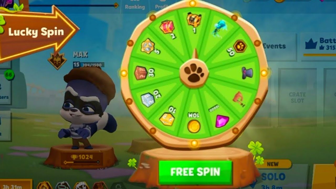 Zooba Lucky Spin Wheel Max level up & Gameplay YouTube