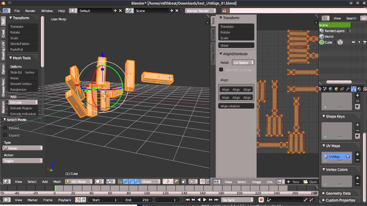 UV Align Addon - Another useCase - YouTube