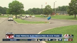 Man electrocuted in Merriam park