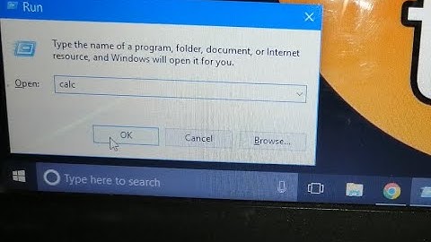 how to open calculator from run command in windows 10