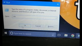 how to open calculator from run command in windows 10