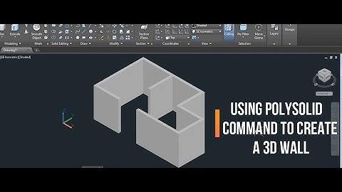 USING POLYSOLID COMMAND TO MAKE 3D WALL