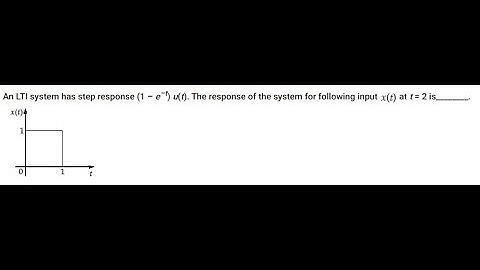 impluse response from step response and concept of LTI system(Through question)