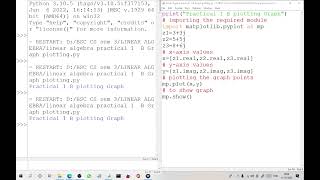 Celebrity Linear algebra using python practical 1B plotting a graph |Sem 3| BSC CS | Mumbai university Wealth