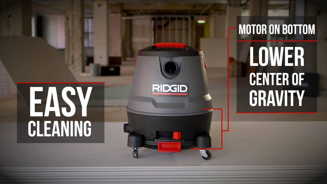 How To Use The RIDGID® 1250RV 12 Gallon MotorOnBottom Wet Dry Vac