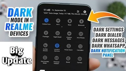How to enable dark mode in realme 5 pro