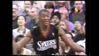 NBA philadelphia 76ers vs toronto raptors playoffs 2001 iverson vs carter juego resumen 1/2