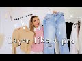 FASHION TIPS | How to layer for fall / winter without looking bulky ☃️