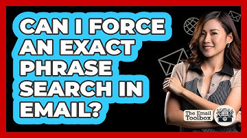 Can I Force An Exact Phrase Search In Email?