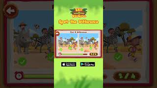 Spot The Difference! | Leo the Wildlife Ranger Kids Games #shorts screenshot 1