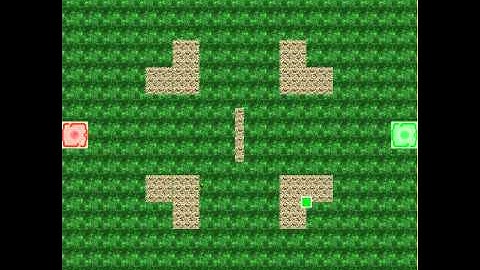 Potential Fields Agent vs Manual Bot