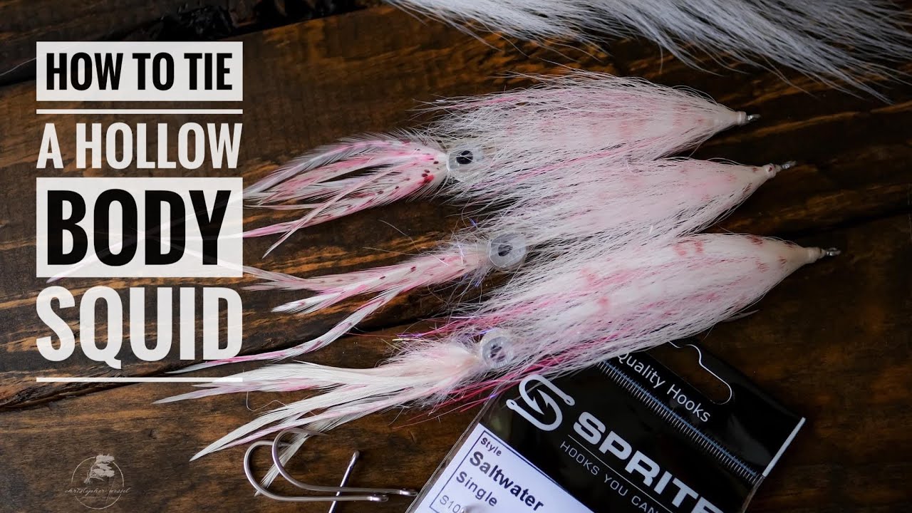 How to Tie a Hollow Body Squid Fly 