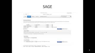 How to search the sage databases