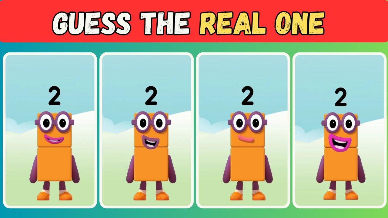 Сможете ли вы угадать ОДИН? 👀 Цифровые блоки 🔢 | Угадай настоящий! Викторина | Один, два, три