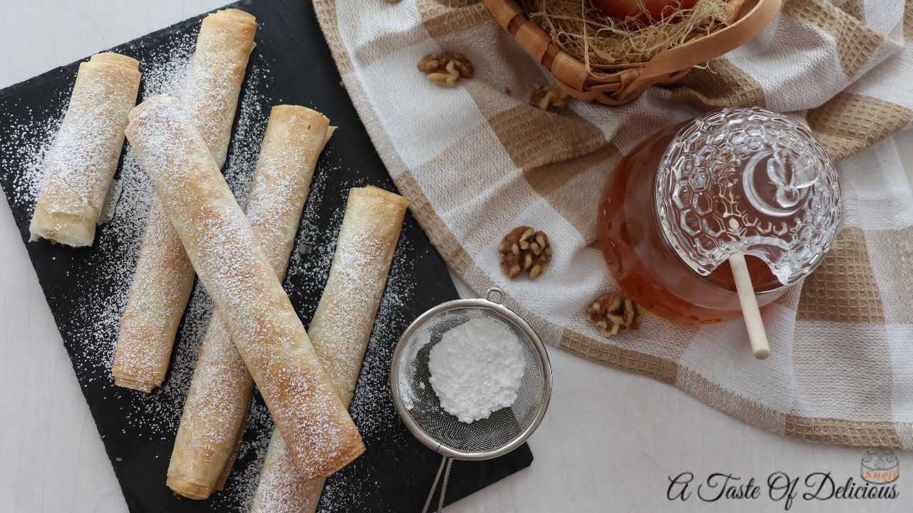Apple Phyllo Rolls