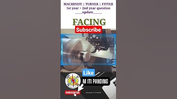 FACING OPERATION | CNC LATHE MACHINE #short