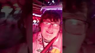 Kilbirnie funfair Michael Stirling waltzer face pov 2024