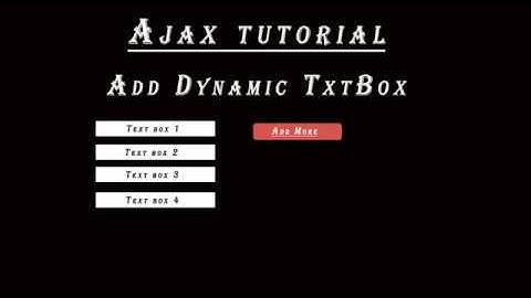 how to create dynamic TextBox in PHP using  JQuery