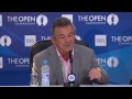 Tony Jacklin speaks to the media ahead of the 2012 Open