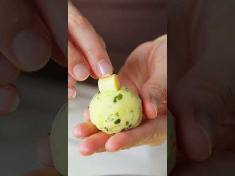 Turn string cheese into crispy, cheesy potato balls for the perfect game day snack 🏈 #superbowl