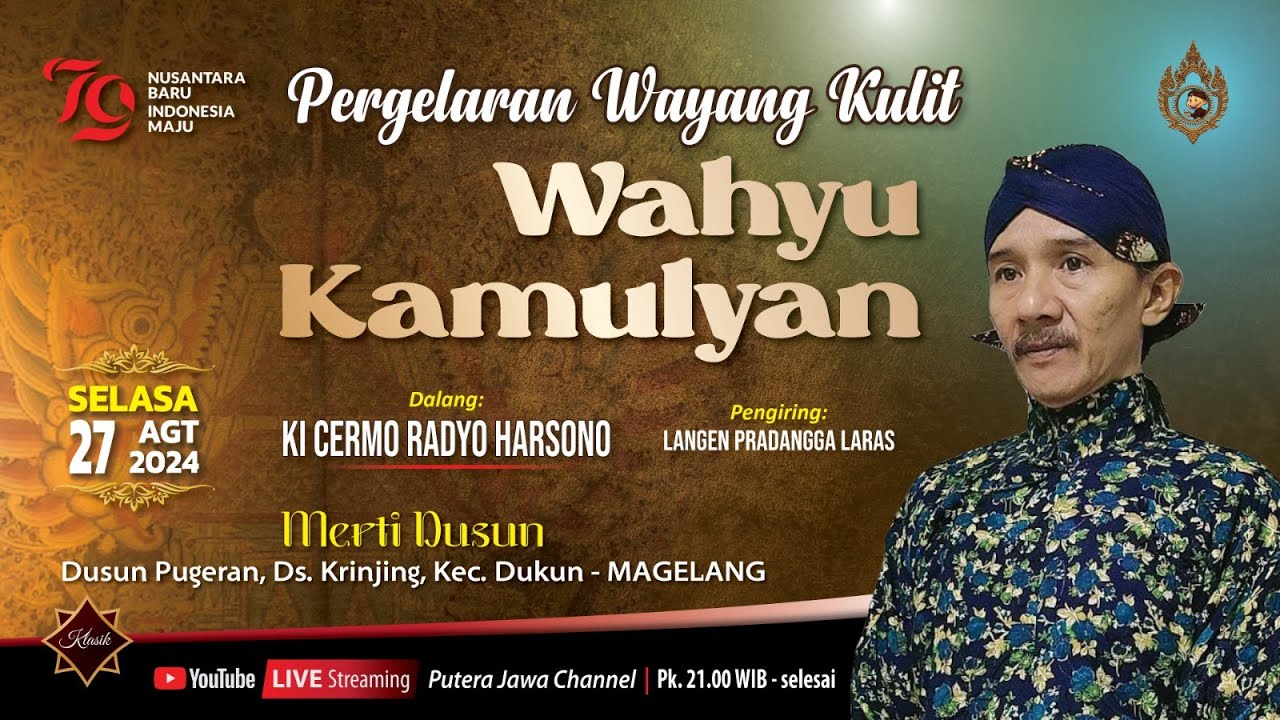 #LIVE WAYANG KULIT DALANG KI RADYO HARSONO LAKON WAHYU KAMULYAN