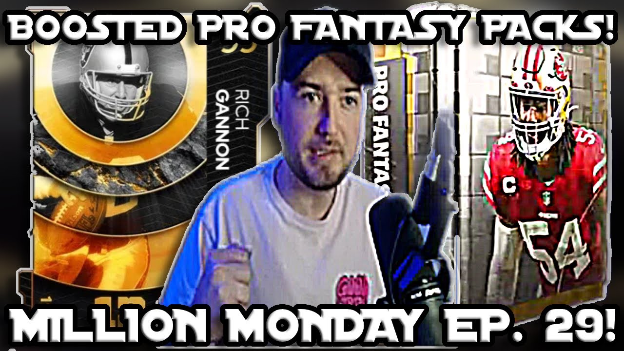 *BOOSTED ODDS* 1 MILLION COINS INTO PRO FANTASY PACKS MILLION MONDAY EP. 29! MADDEN 22