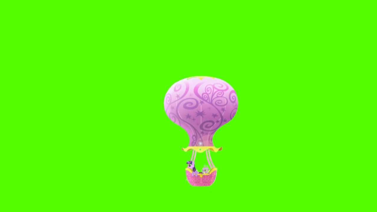 Hot Air Balloon - Green Screen Ponies